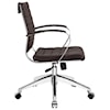 Modway Home Office Jive Mid Back Office Chair In Brown