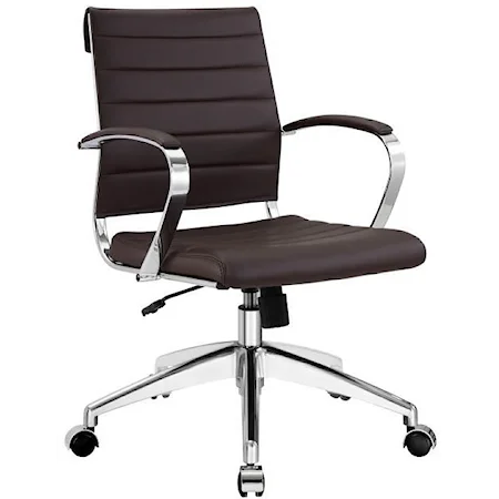 Jive Mid Back Office Chair In Brown