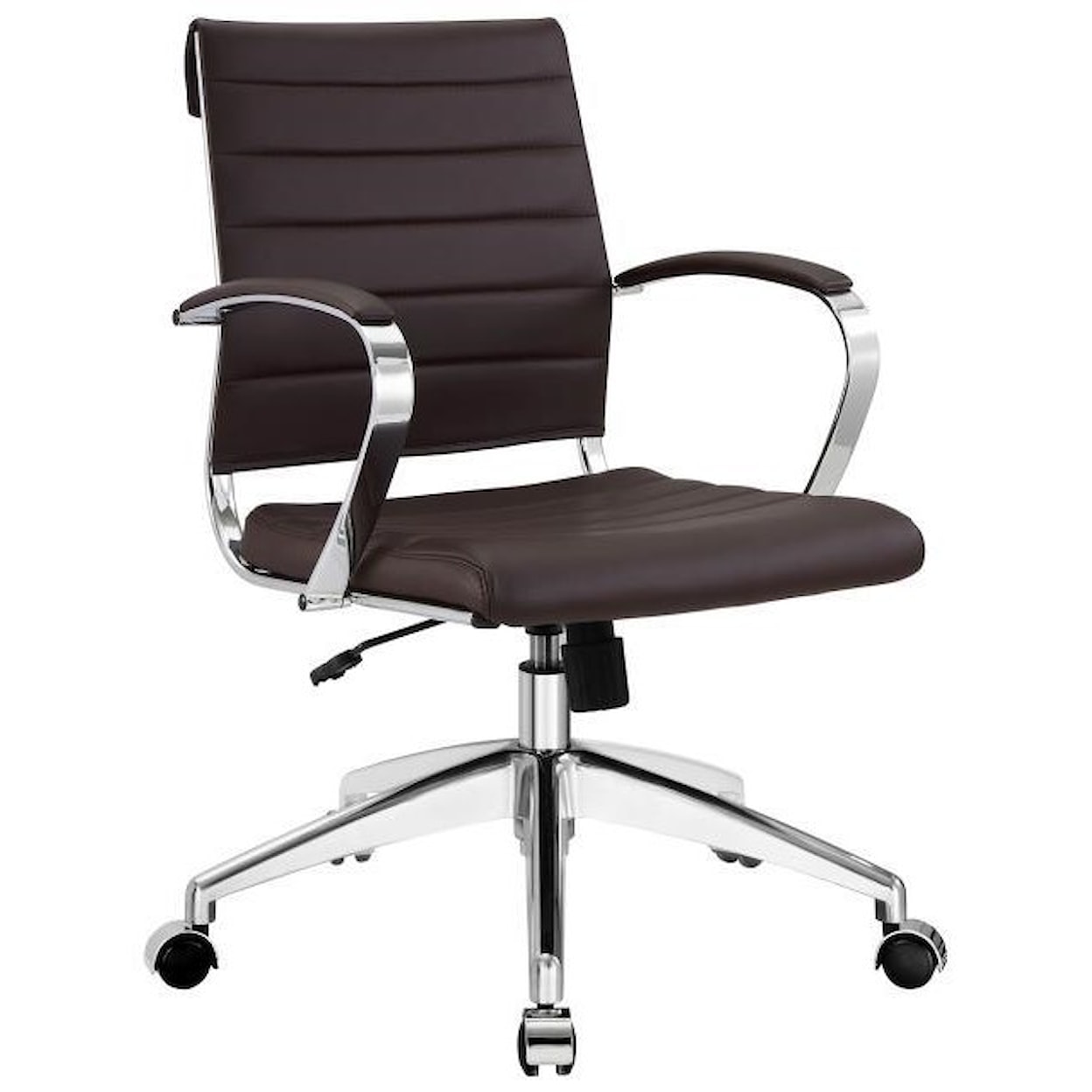 Modway Home Office Jive Mid Back Office Chair In Brown