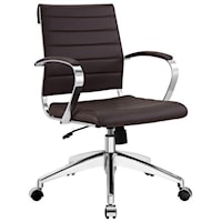 Jive Mid Back Office Chair In Brown