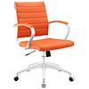 Modway Home Office Jive Mid Back Office Chair In Orange