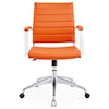 Modway Home Office Jive Mid Back Office Chair In Orange