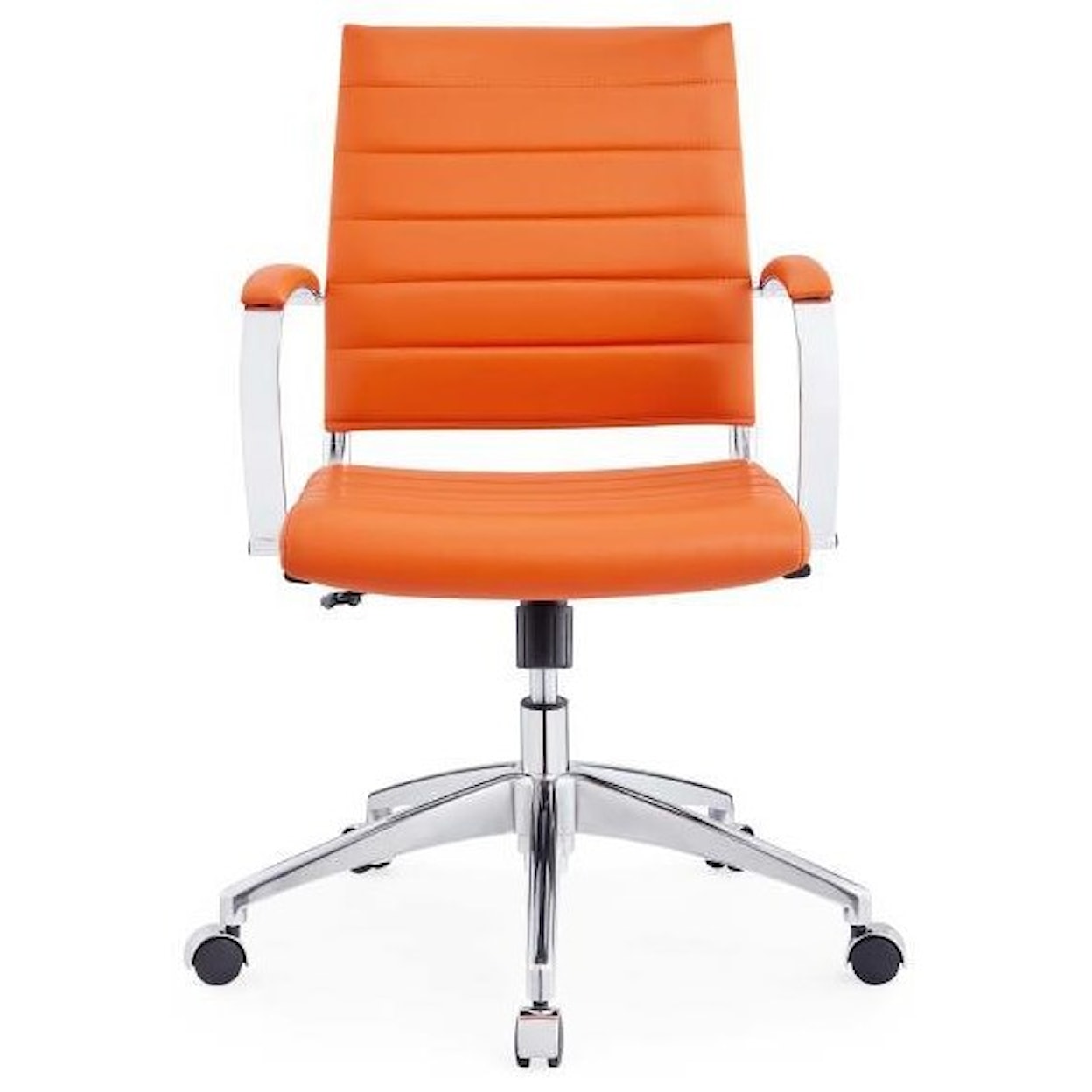 Modway Home Office Jive Mid Back Office Chair In Orange