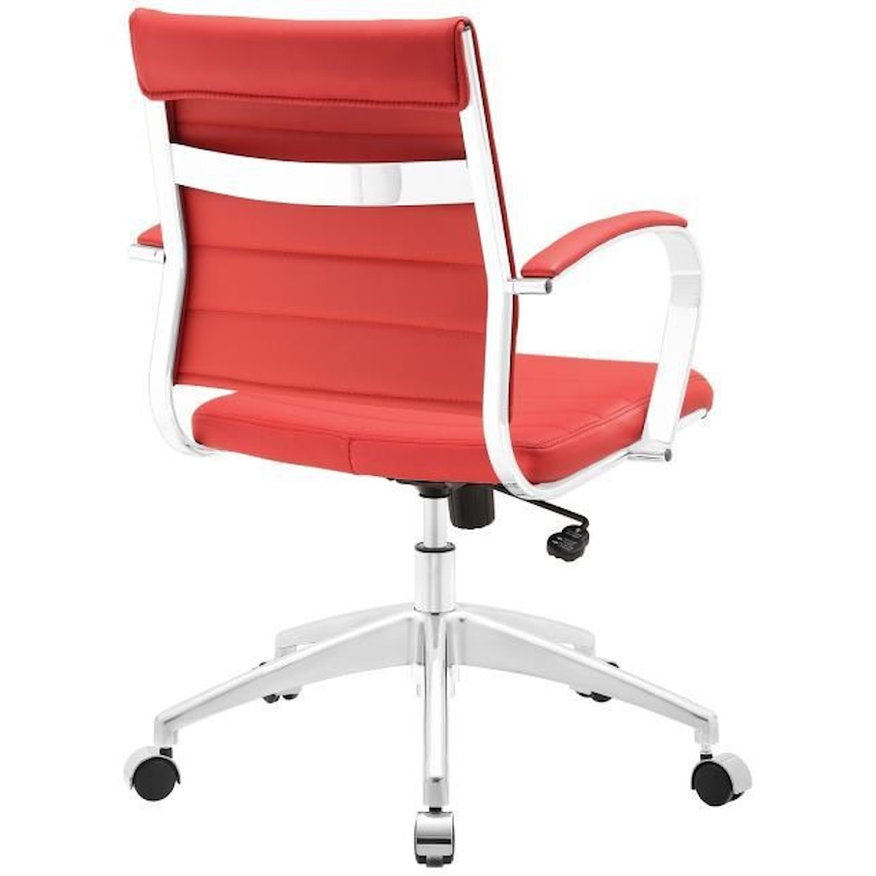 Modway Home Office Jive Mid Back Office Chair In Red