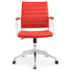 Modway Home Office Jive Mid Back Office Chair In Red