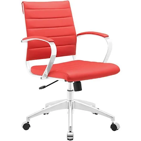 Jive Mid Back Office Chair In Red