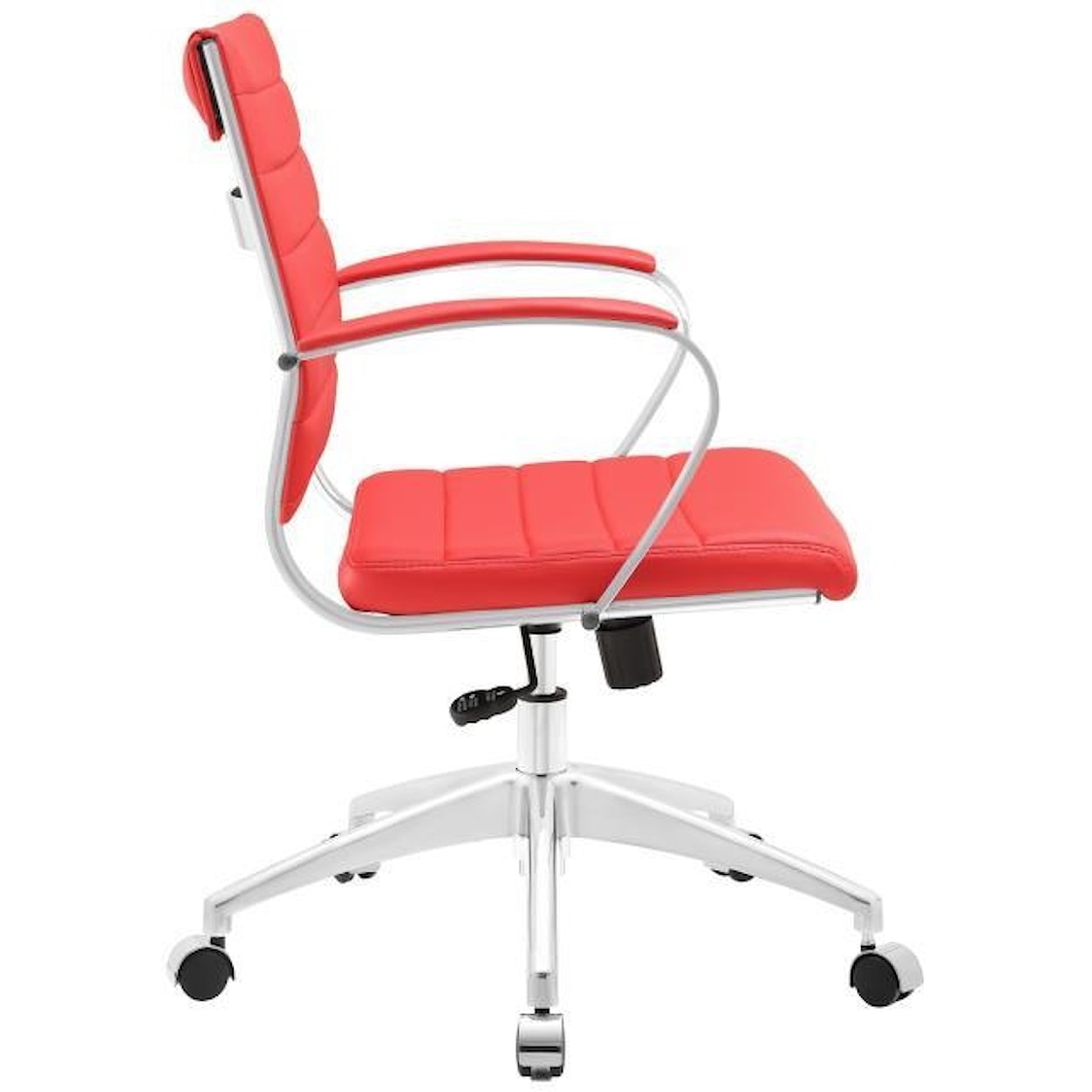 Modway Home Office Jive Mid Back Office Chair In Red