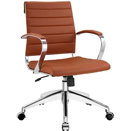 Jive Mid Back Office Chair In Terracotta