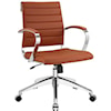 Modway Home Office Jive Mid Back Office Chair In Terracotta