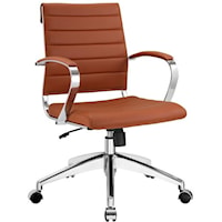 Jive Mid Back Office Chair In Terracotta