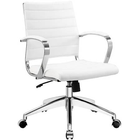 Jive Mid Back Office Chair In White