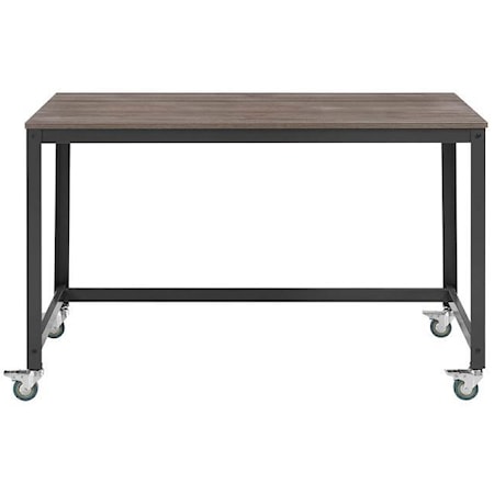 Vivify Computer Office Desk In Gray Walnut