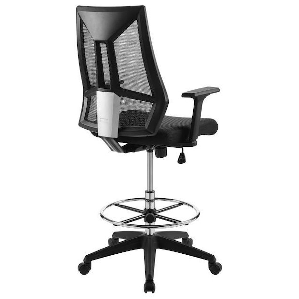 Modway Home Office Extol Mesh Drafting Chair In Black