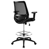 Modway Home Office Forge Mesh Drafting Chair In Black