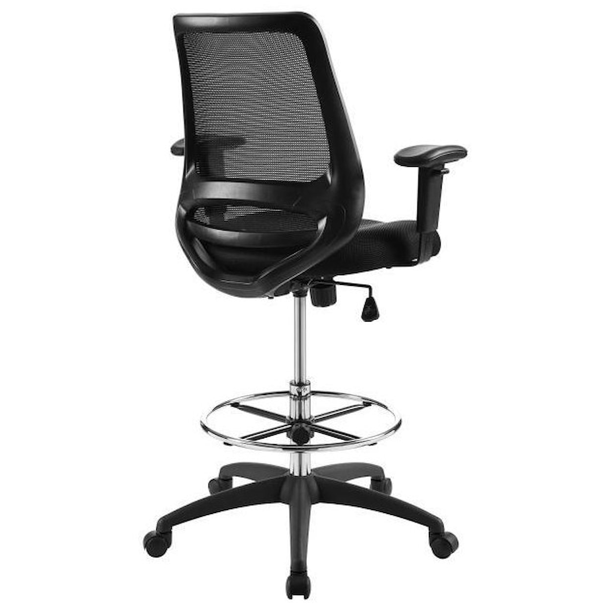 Modway Home Office Forge Mesh Drafting Chair In Black