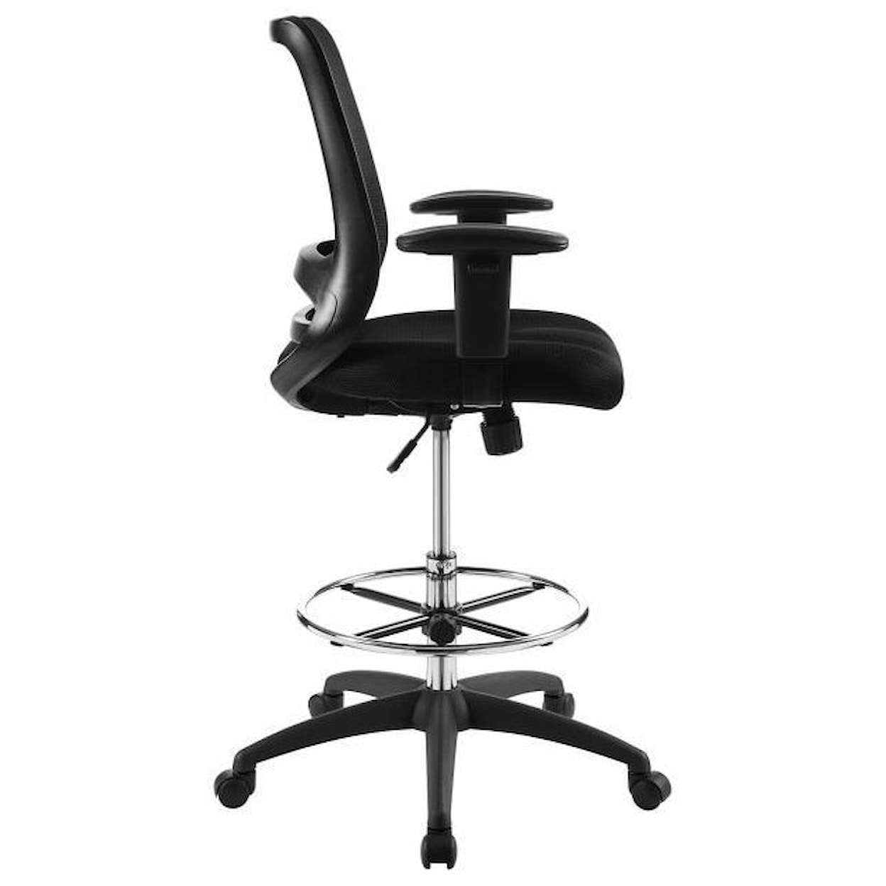 Modway Home Office Forge Mesh Drafting Chair In Black