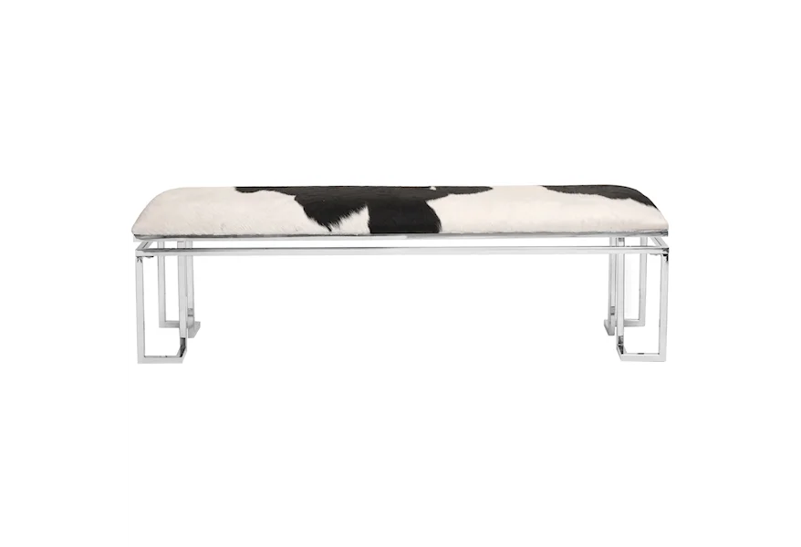 Appa Cowhide Bench by Moe's Home Collection at Fashion Furniture
