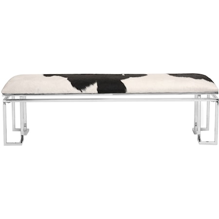 Cowhide Bench