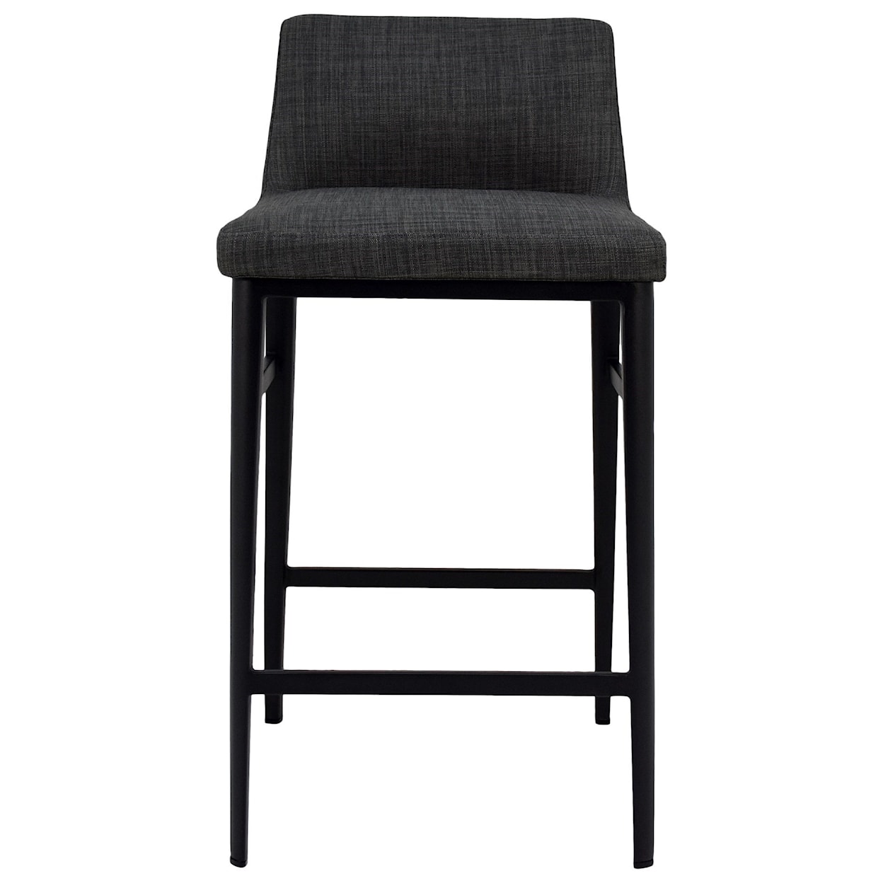 Moe's Home Collection Baron Charcoal Mid-Century Modern Counter Stool