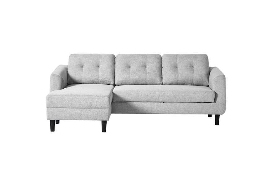 Belagio Sofa Bed with Chaise by Moe's Home Collection at Fashion Furniture