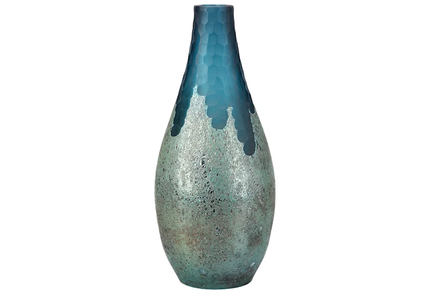 Vases & Urns Teardrop Vase Blue by Moe's Home Collection at Z & R Furniture
