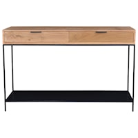 Contemporary 2-Drawer Console Table