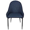 Moe's Home Collection Lapis Dining Chair Dark Blue