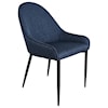 Moe's Home Collection Lapis Dining Chair Dark Blue