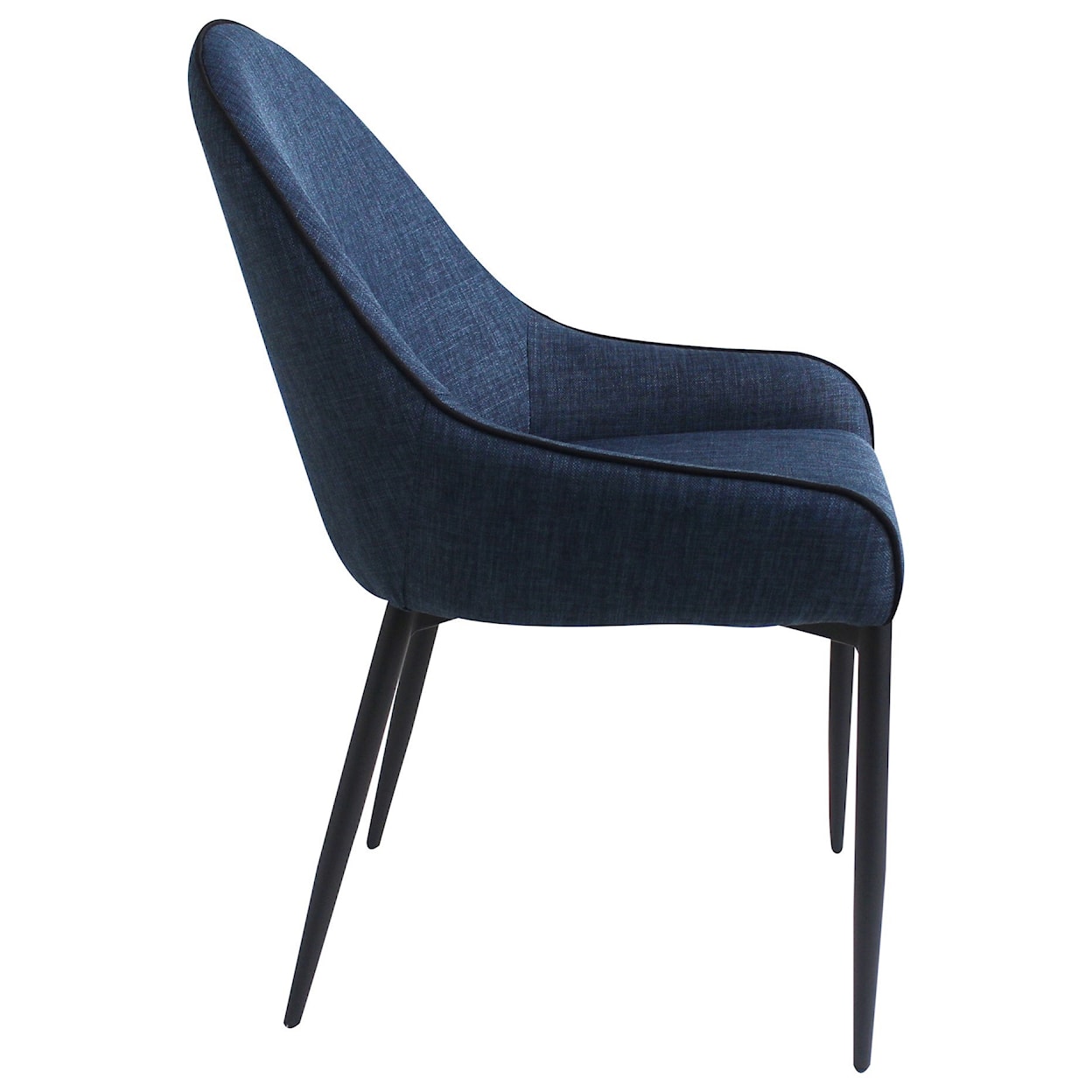 Moe's Home Collection Lapis Dining Chair Dark Blue