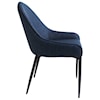 Moe's Home Collection Lapis Dining Chair Dark Blue