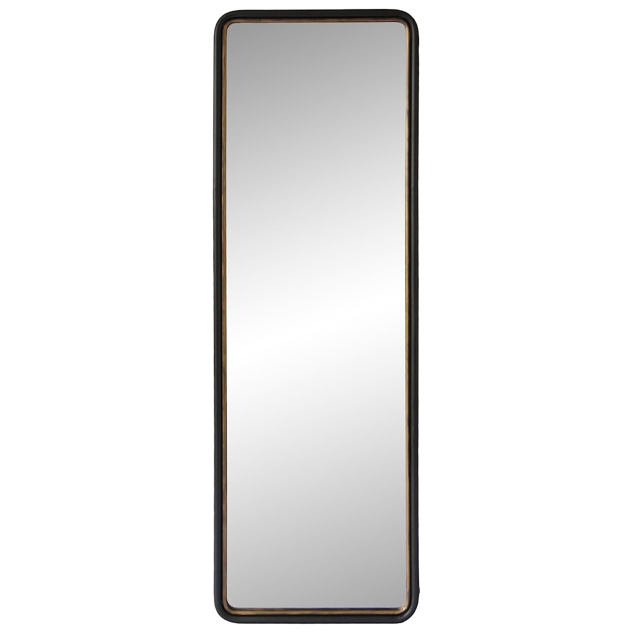 Moe's Home Collection Mirrors and Screens Sax Tall Mirror with Brushed Gold Details