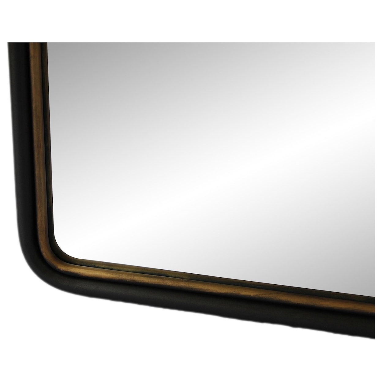 Moe's Home Collection Mirrors and Screens Sax Tall Mirror with Brushed Gold Details