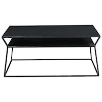 Industrial 2 Tier Metal Coffee Table