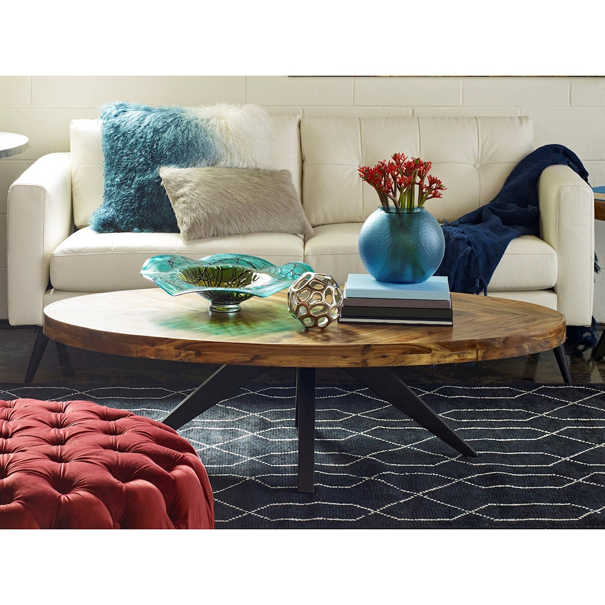 Moe's Home Collection Parq Oval Coffee Table