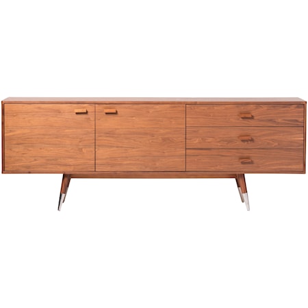 Large Walnut Sideboard