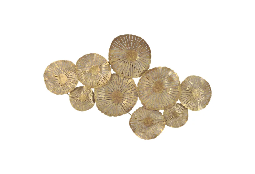 Wall Décor Large Circles Wall Décor Gold by Moe's Home Collection at Stoney Creek Furniture 