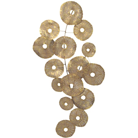 Small Circles Wall Décor Gold