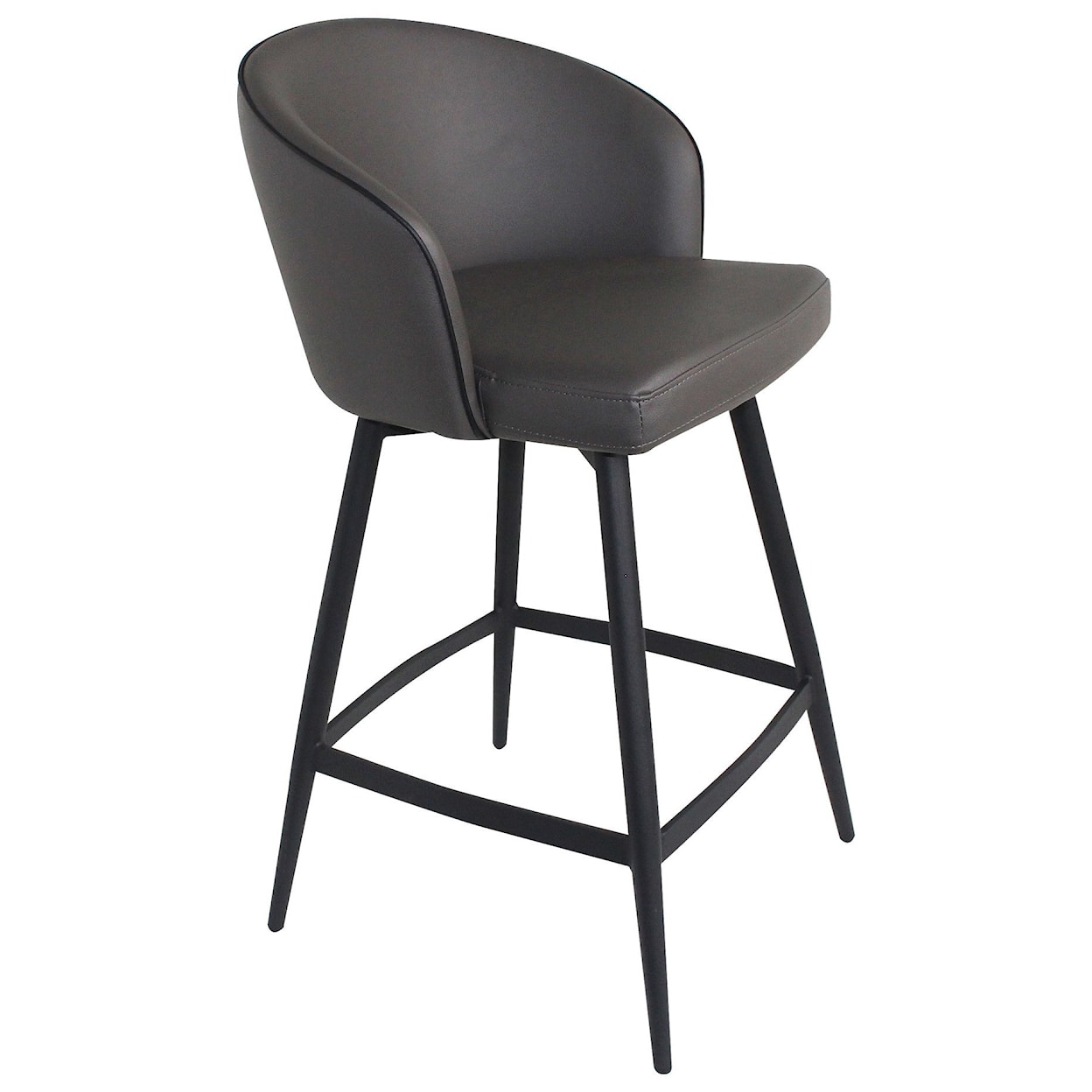 Moe's Home Collection Webber Charcoal Counter Stool
