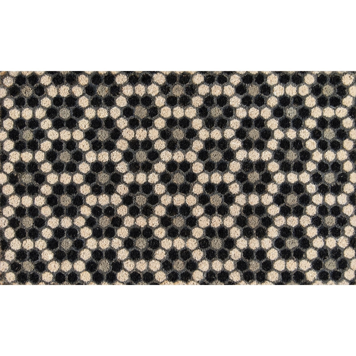 Momeni  Novogratz Aloha Black Hex Tile 1'6" x 2'6" Rug