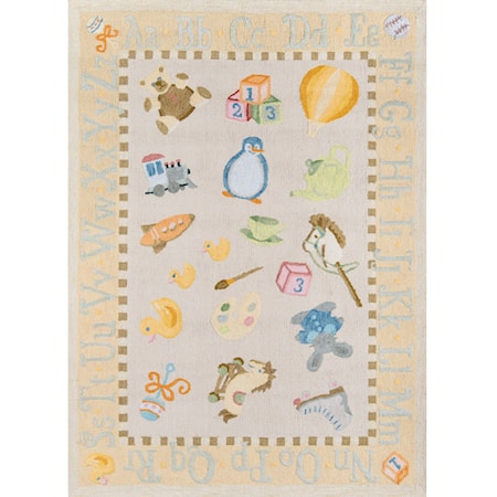 Classic Toys 3' X 5' Rug - Pale Yellow
