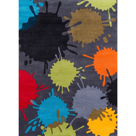 Paint Ball 4' X 6' Rug - Grey