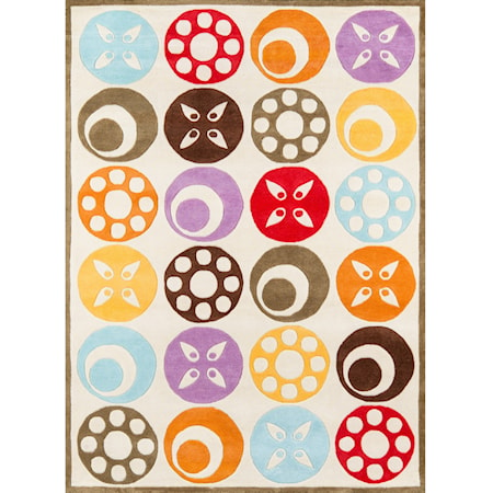 Candy Dots 4' X 6' Rug - Ivory