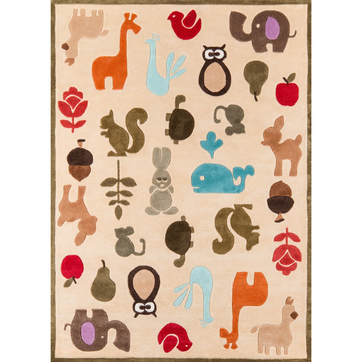 Momeni Lil Mo Whimsey Critters 8' X 10' Rug - Ivory