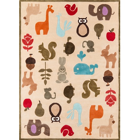 Critters 8' X 10' Rug - Ivory
