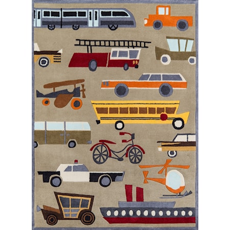 Transportation 3' X 5' Rug - Concrete