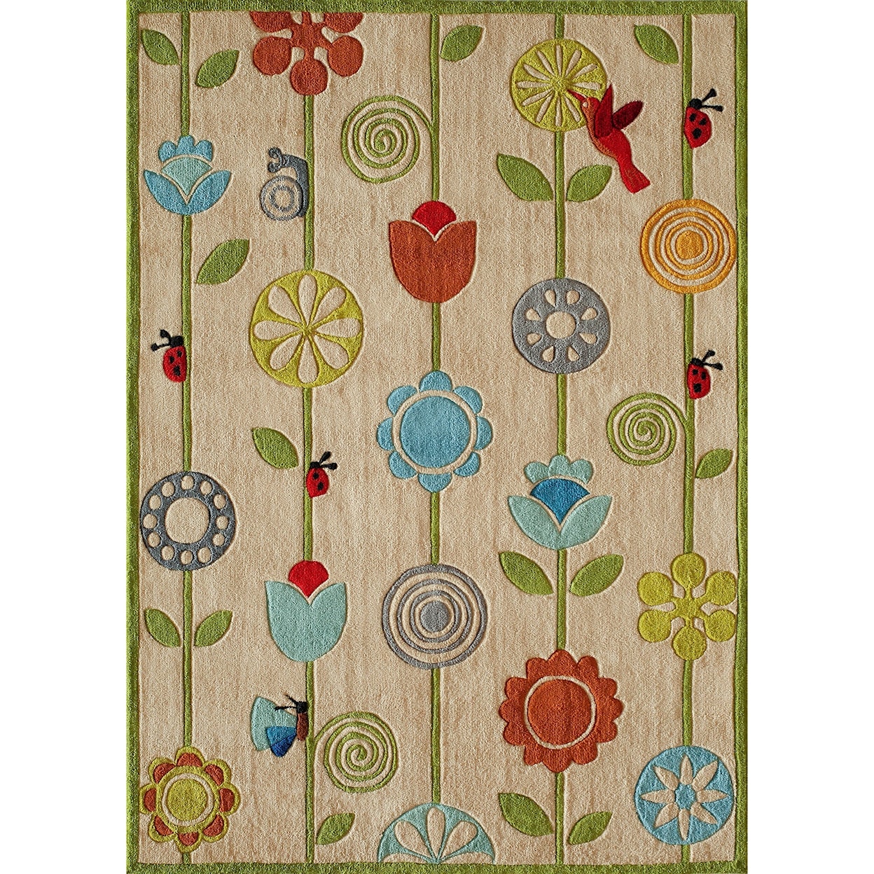 Momeni Lil Mo Whimsey  4' X 6' Rug - Ivory