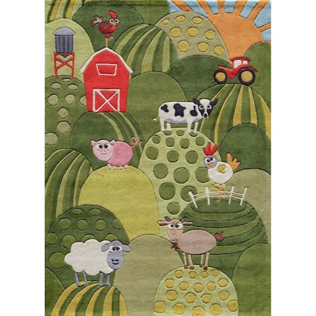 Farm Land 5' X 7' Rug - Grass