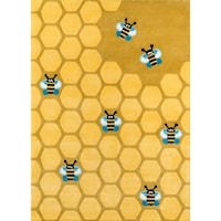 Honeycomb Gold 2' X 3' Rug - Honeycomb Gold