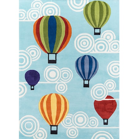 Hot Air Balloons 5' X 7' Rug - Multi