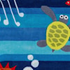 Momeni Lil Mo Whimsey Ocean Life 5' X 5' Round Rug - Blue